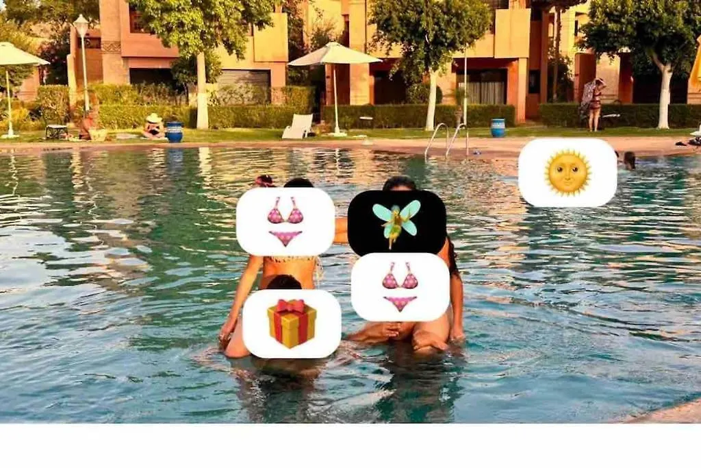 Marrakech Flat With Swimming Pool & Sunny Garden Apartment Marrakesh