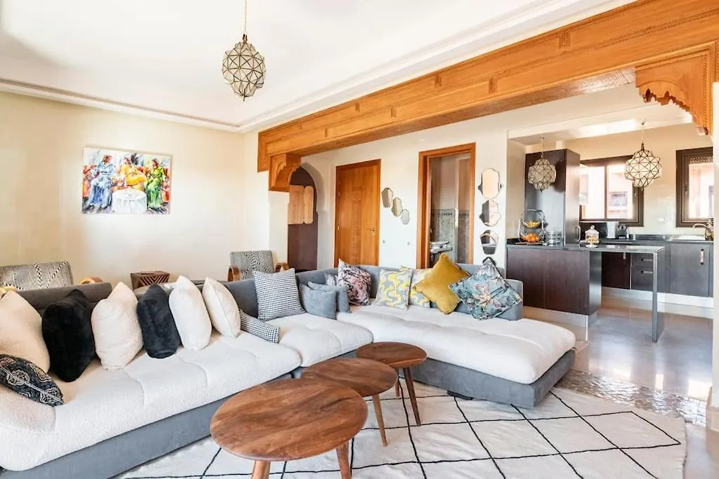 Marrakech Flat With Swimming Pool & Sunny Garden Apartment Marrakesh